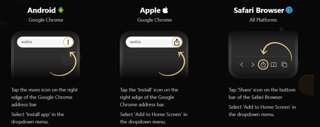 Installation Guide for Wolf.io App